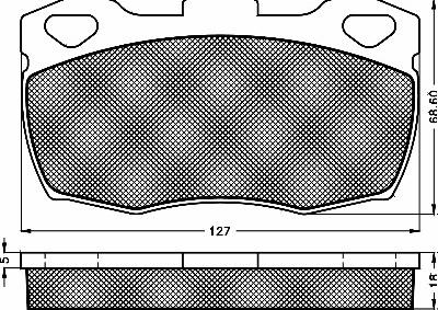 BSF 10161 - Комплект спирачно феродо, дискови спирачки vvparts.bg