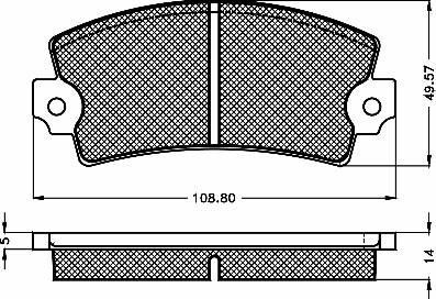 BSF 10119 - Комплект спирачно феродо, дискови спирачки vvparts.bg