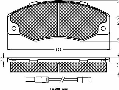 BSF 10185 - Комплект спирачно феродо, дискови спирачки vvparts.bg