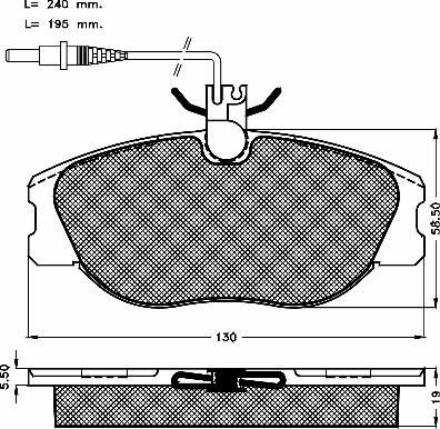 BSF 10133 - Комплект спирачно феродо, дискови спирачки vvparts.bg