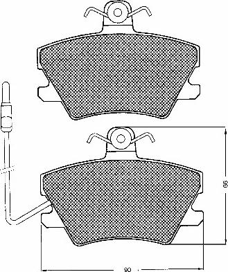 BSF 10179 - Комплект спирачно феродо, дискови спирачки vvparts.bg