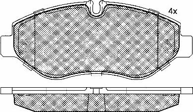 BSF 10890 - Комплект спирачно феродо, дискови спирачки vvparts.bg