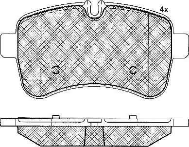 BSF 10891 - Комплект спирачно феродо, дискови спирачки vvparts.bg