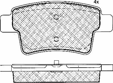 BSF 10846 - Комплект спирачно феродо, дискови спирачки vvparts.bg