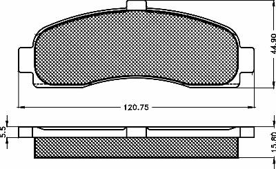 BSF 10364 - Комплект спирачно феродо, дискови спирачки vvparts.bg