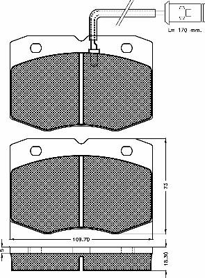 Magneti Marelli PF0476 - Комплект спирачно феродо, дискови спирачки vvparts.bg