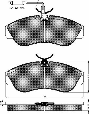 BSF 10389 - Комплект спирачно феродо, дискови спирачки vvparts.bg