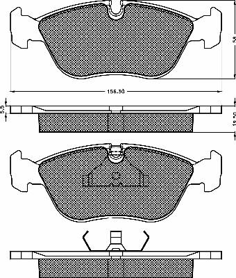 BSF 10376 - Комплект спирачно феродо, дискови спирачки vvparts.bg