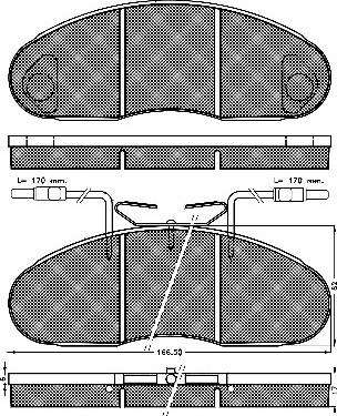 BSF 10295 - Комплект спирачно феродо, дискови спирачки vvparts.bg