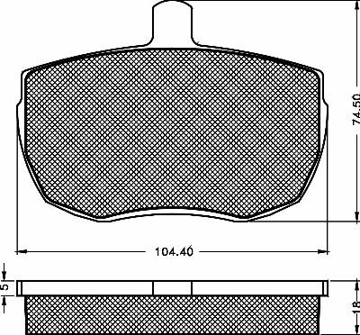 BSF 10292 - Комплект спирачно феродо, дискови спирачки vvparts.bg