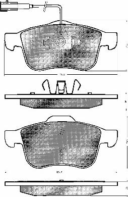 BSF 10754 - Комплект спирачно феродо, дискови спирачки vvparts.bg