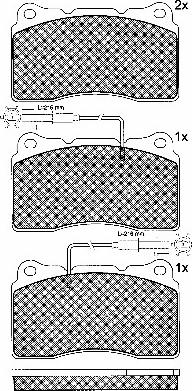 BSF 10768 - Комплект спирачно феродо, дискови спирачки vvparts.bg