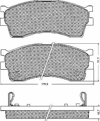 HELLA 8DB 355 035-791 - Комплект спирачно феродо, дискови спирачки vvparts.bg