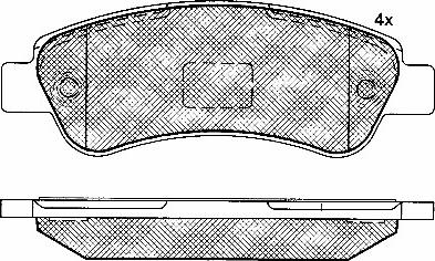 BSF 10786 - Комплект спирачно феродо, дискови спирачки vvparts.bg