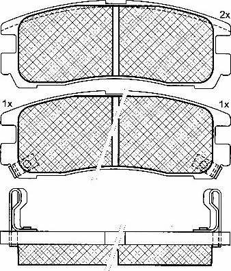 Magneti Marelli 363916061078 - Комплект спирачно феродо, дискови спирачки vvparts.bg