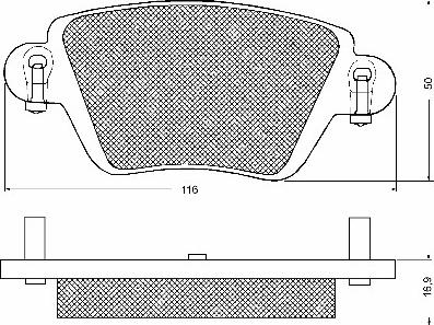 BSF 10724 - Комплект спирачно феродо, дискови спирачки vvparts.bg