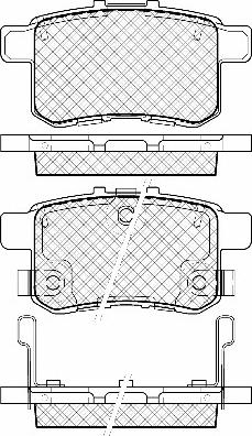 ACDelco AC860781D - Комплект спирачно феродо, дискови спирачки vvparts.bg