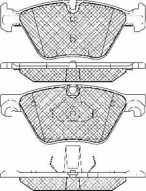 Wagner WBP24697A-D - Комплект спирачно феродо, дискови спирачки vvparts.bg