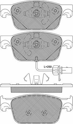 MASTER-SPORT GERMANY 13046121272N-SET-MS - Комплект спирачно феродо, дискови спирачки vvparts.bg