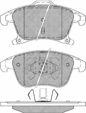 BSF 20141 - Комплект спирачно феродо, дискови спирачки vvparts.bg