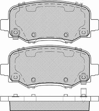 BSF 20151 - Комплект спирачно феродо, дискови спирачки vvparts.bg
