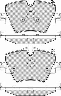 BOSCH BP1791 - Комплект спирачно феродо, дискови спирачки vvparts.bg