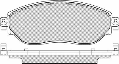 Triscan 92-P1717308 - Комплект спирачно феродо, дискови спирачки vvparts.bg