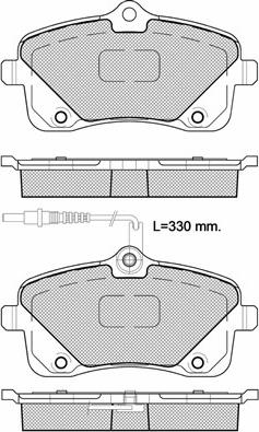 Magneti Marelli 323700032400 - Комплект спирачно феродо, дискови спирачки vvparts.bg