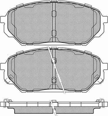 Jurid 573394J-D - Комплект спирачно феродо, дискови спирачки vvparts.bg