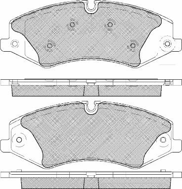 Trusting 8536W - Комплект спирачно феродо, дискови спирачки vvparts.bg