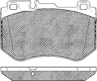 BSF 20125 - Комплект спирачно феродо, дискови спирачки vvparts.bg