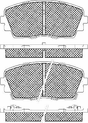 Magneti Marelli PF0925 - Комплект спирачно феродо, дискови спирачки vvparts.bg