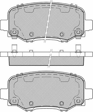 BSF 20173 - Комплект спирачно феродо, дискови спирачки vvparts.bg