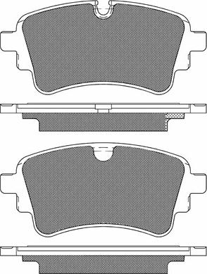 BSF 20344 - Комплект спирачно феродо, дискови спирачки vvparts.bg