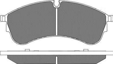 BSF 20254 - Комплект спирачно феродо, дискови спирачки vvparts.bg