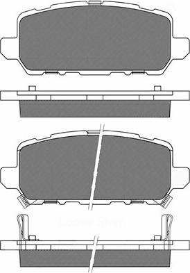 BSF 20252 - Комплект спирачно феродо, дискови спирачки vvparts.bg