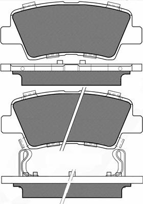 BSF 20260 - Комплект спирачно феродо, дискови спирачки vvparts.bg