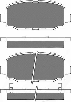 BSF 20262 - Комплект спирачно феродо, дискови спирачки vvparts.bg