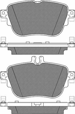 BSF 20204 - Комплект спирачно феродо, дискови спирачки vvparts.bg
