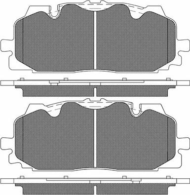 BSF 20235 - Комплект спирачно феродо, дискови спирачки vvparts.bg