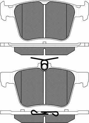 BSF 20232 - Комплект спирачно феродо, дискови спирачки vvparts.bg