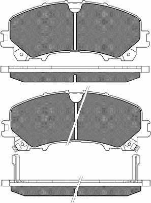 BSF 20224 - Комплект спирачно феродо, дискови спирачки vvparts.bg