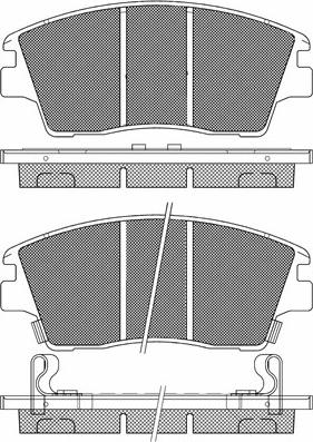 BSF 20221 - Комплект спирачно феродо, дискови спирачки vvparts.bg