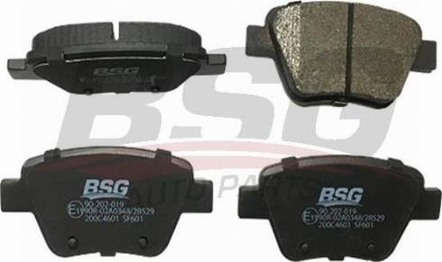 BSG BSG 90-202-019 - Комплект спирачно феродо, дискови спирачки vvparts.bg