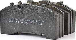 BSG BSG 60-200-052 - Комплект спирачно феродо, дискови спирачки vvparts.bg