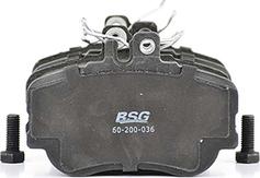 BSG BSG 60-200-036 - Комплект спирачно феродо, дискови спирачки vvparts.bg