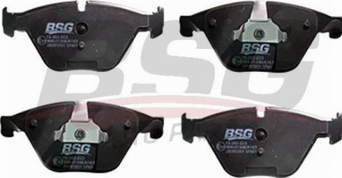 BSG BSG 15-202-023 - Комплект спирачно феродо, дискови спирачки vvparts.bg