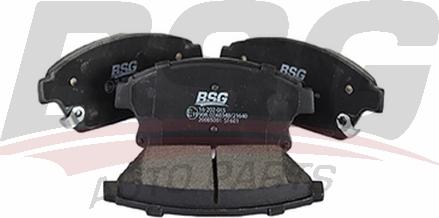 BSG BSG 16-202-015 - Комплект спирачно феродо, дискови спирачки vvparts.bg