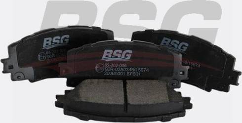 BSG BSG 85-202-006 - Комплект спирачно феродо, дискови спирачки vvparts.bg