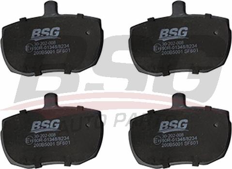 BSG BSG 30-202-008 - Комплект спирачно феродо, дискови спирачки vvparts.bg